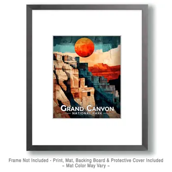 Ancient Home - Grand Canyon Souvenir Art Prints - 8"x10" Artwork for 11"x14" Frame