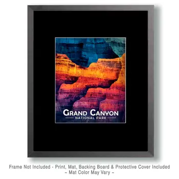 Sun Saturated - Grand Canyon Souvenir Art Prints - 8"x10" Artwork for 11"x14" Frame