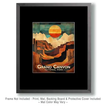 Canyonland Sunset - Grand Canyon Souvenir Art Prints - 8"x10" Artwork for 11"x14" Frame