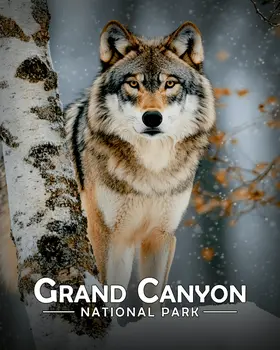 Wolf & Birch - Grand Canyon Souvenir Art Prints - 8"x10" Artwork for 11"x14" Frame