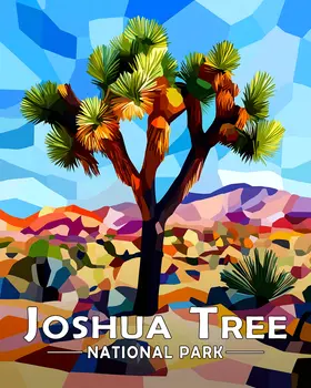 Yucca Gone Wild - Joshua Tree Souvenir Art Prints - 8"x10" Artwork for 11"x14" Frame