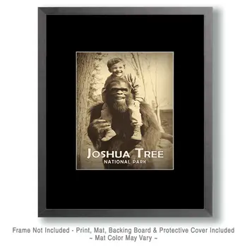 Bigfoot in a Tree Art Prints - 8"x10" Artwork for 11"x14" Frame