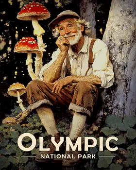 Pleasant Trip - Olympic Souvenir Art Prints - 8"x10" Artwork for 11"x14" Frame