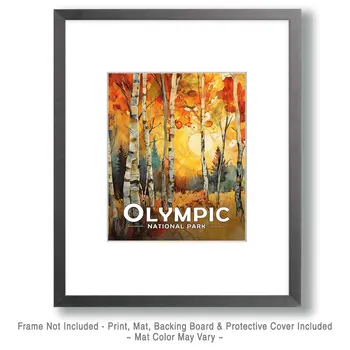 Bright Sunny Morning - Olympic Souvenir Art Prints - 8"x10" Artwork for 11"x14" Frame