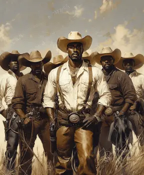 Cowboy Posse - Cowboy Western Art Prints 8"x10" Artwork