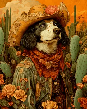 Old Clementine - American Southwest Art Prints - 8"x10" Artwork for 11"x14" Frame