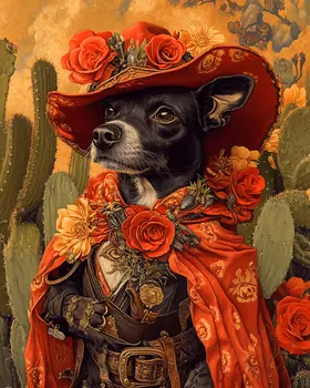 Chica Chihuahua - American Southwest Art Prints - 8"x10" Artwork for 11"x14" Frame