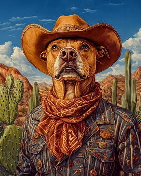 Hopeful Henry from Phoenix - American Southwest Art Prints - 8"x10" Artwork for 11"x14" Frame