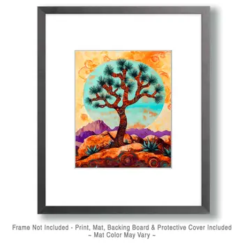 Spiritual Joshua Tree - American Southwest Art Prints - 8"x10" Artwork for 11"x14" Frame