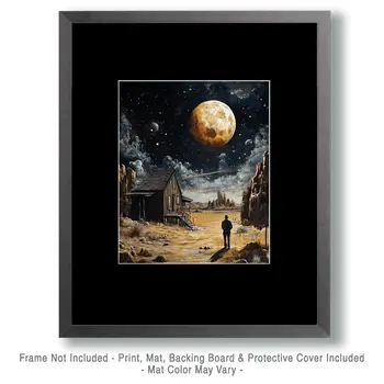 Ranch on Fabius 550 - Aliens, Spaceships  Outer-Space Wall Art Prints – 8″x10″ Artwork for 11″x14″ Frame