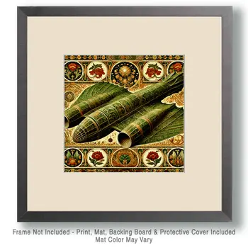 Nouveau Alien Spaceship - Aliens, Spaceships  Outer-Space Wall Art Prints – 8″x10″ Artwork for 11″x14″ Frame