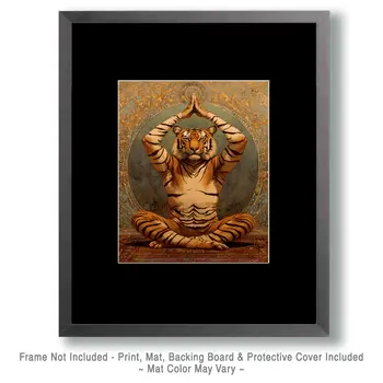 Tiger Dance #1 - Martial Arts Wall Art Prints – 8″x10″ Artwork for 11″x14″ Frame