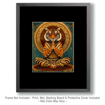 Tiger Dance #5 - Martial Arts Wall Art Prints – 8″x10″ Artwork for 11″x14″ Frame