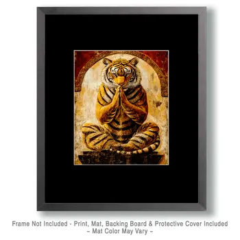 Tiger Dance #9 - Martial Arts Wall Art Prints – 8″x10″ Artwork for 11″x14″ Frame