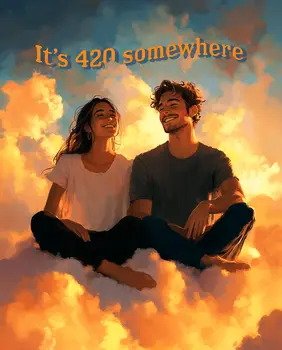 420 Somewhere Blissed Out – 420 8″x10″ Artwork for 11″x14″ Frame