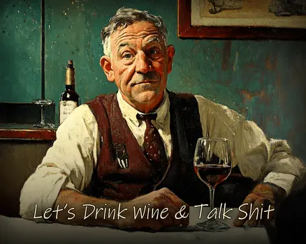 Let's Drink & Talk Shit - Wine Wall Art Prints – 8″x10″ Artwork for 11″x14″ Frame