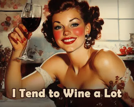 I Tend to Wine - Wine Wall Art Prints – 8″x10″ Artwork for 11″x14″ Frame