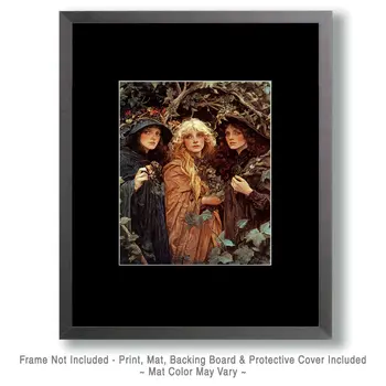 The Initiate - Witches and Witchcraft Wall Art Prints – 8″x10″ Artwork for 11″x14″ Frame