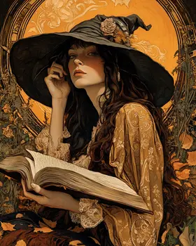 Morgana Wyrmwood - Witches and Witchcraft Wall Art Prints – 8″x10″ Artwork for 11″x14″ Frame