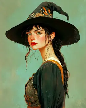 Marge Ravenshadow - Witches and Witchcraft Wall Art Prints – 8″x10″ Artwork for 11″x14″ Frame