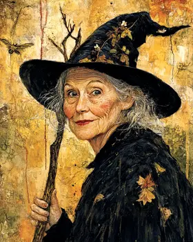 Mari Silverspell - Witches and Witchcraft Wall Art Prints – 8″x10″ Artwork for 11″x14″ Frame