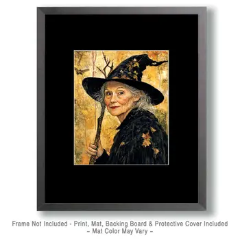 Mari Silverspell - Witches and Witchcraft Wall Art Prints – 8″x10″ Artwork for 11″x14″ Frame