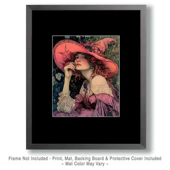 Juniper Fernsong - Witches and Witchcraft Wall Art Prints – 8″x10″ Artwork for 11″x14″ Frame
