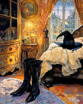 A Witch's Room - Witches and Witchcraft Wall Art Prints – 8″x10″ Artwork for 11″x14″ Frame