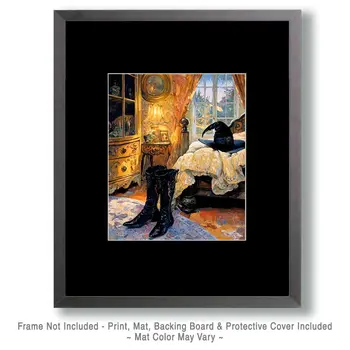 A Witch's Room - Witches and Witchcraft Wall Art Prints – 8″x10″ Artwork for 11″x14″ Frame