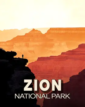Magnificent View - Zion Souvenir Art Prints - 8"x10" Artwork for 11"x14" Frame