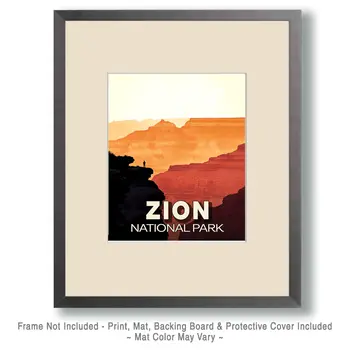 Magnificent View - Zion Souvenir Art Prints - 8"x10" Artwork for 11"x14" Frame