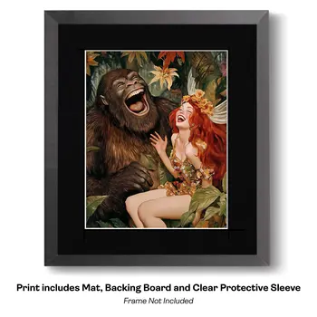 Art Nouveau Two baby Fairies Sleeping - 8"x8" Art Prints