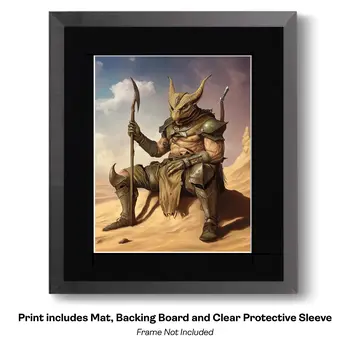 Unicorn Wolf Hybrid Forest Creature art print - Fantasy Quest Adventure Prints – 8″x10″ Artwork in 12″x14″ Mats