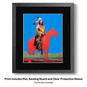 Portrait of Native Woman - Southwestern Art Prints 8"x10" Artwork