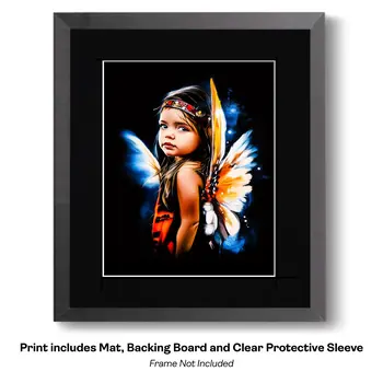 Spanish Mysterious Night Fairy - Fairies Worldwide – 8″x10″ Artwork in 12″x14″ Mat
