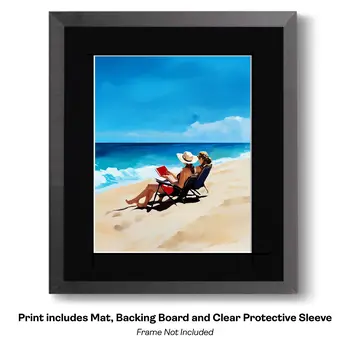 Bon Fire Beach Time  8”x10” Art Print