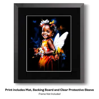 Spanish Mysterious Night Fairy - Fairies Worldwide – 8″x10″ Artwork in 12″x14″ Mat