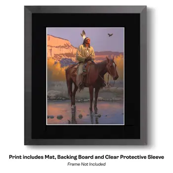 Red Horses 4 - Southwestern Art Prints 8"x10" Artwork for 11"x14" Frame