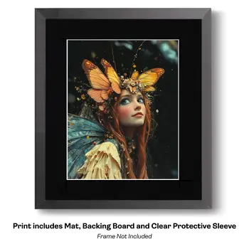 Garden Fairy of Flowers - The Fairy Kingdom 8"x10" Art Prints
