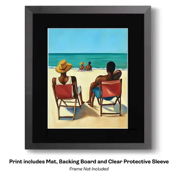 Bon Fire Beach Time  8”x10” Art Print