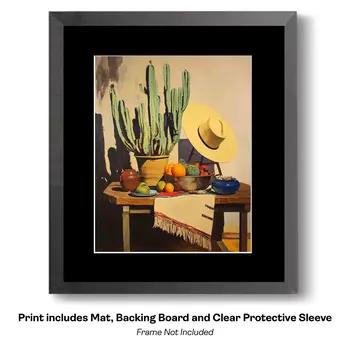 Southwestern Still Life 4 - Souvenir Keepsake Art Prints for Tourism 8"x10" Artwork for 11"x14" Frame