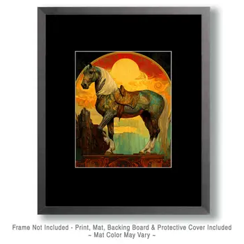 Mystical Horse - Equine Art Prints – 8″x10″ Artwork for 11″x14″ Frame