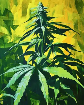 Pot Plant - Marijuana Wall Art Prints – 8″x10″ Artwork for 11″x14″ Frame