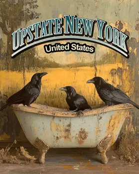 Three Ravens - Upstate New York Art Prints – 8″x10″ Artwork for 11″x14″ Frame