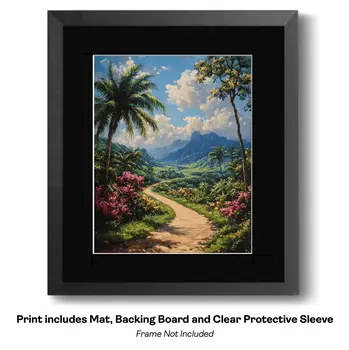 Tudor House on Lakeside - Classic Landscape 8"x10" Art Print