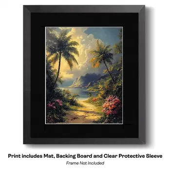 Tudor House on Lakeside - Classic Landscape 8"x10" Art Print