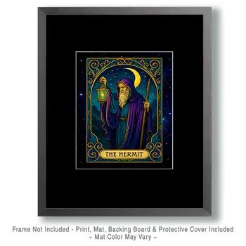 The Hermit - Tarot Card Art Prints – 8″x10″ Artwork for 11″x14″ Frame