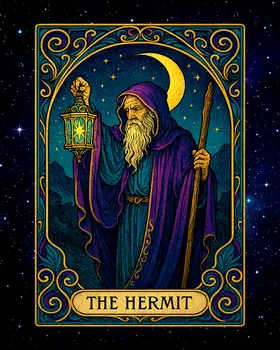 The Hermit - Tarot Card Art Prints – 8″x10″ Artwork for 11″x14″ Frame