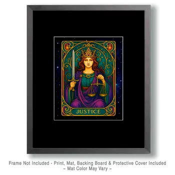 Justice - Tarot Card Art Prints – 8″x10″ Artwork for 11″x14″ Frame