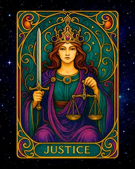 Justice - Tarot Card Art Prints – 8″x10″ Artwork for 11″x14″ Frame